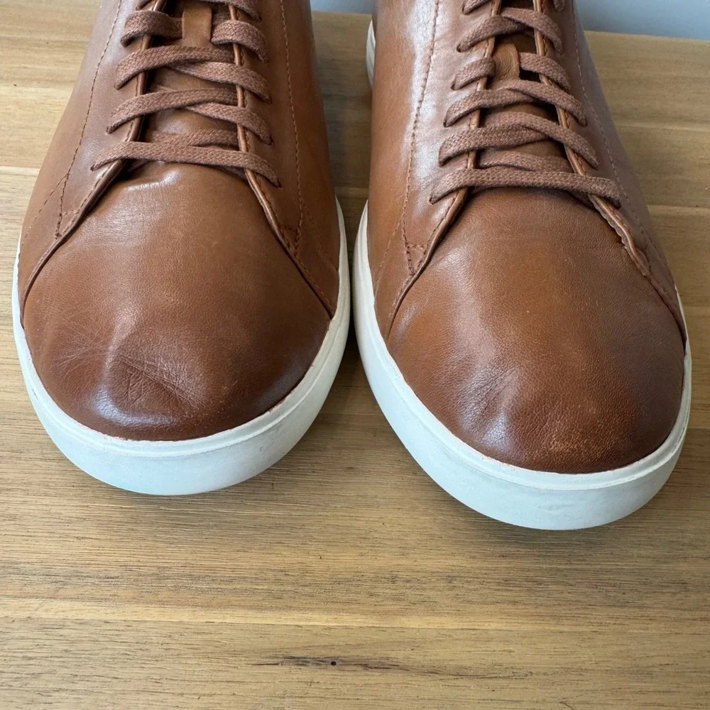 Cole Haan Men 11 M Grand Crosscourt II British Tan Leather Sneaker C26521 Casual